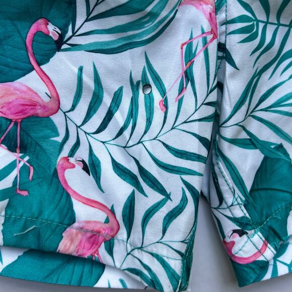 Endless Summer Ron Jon Flamingo Tropical Board Shorts Swim Suit Trunks Surf M - Picture 11 of 15